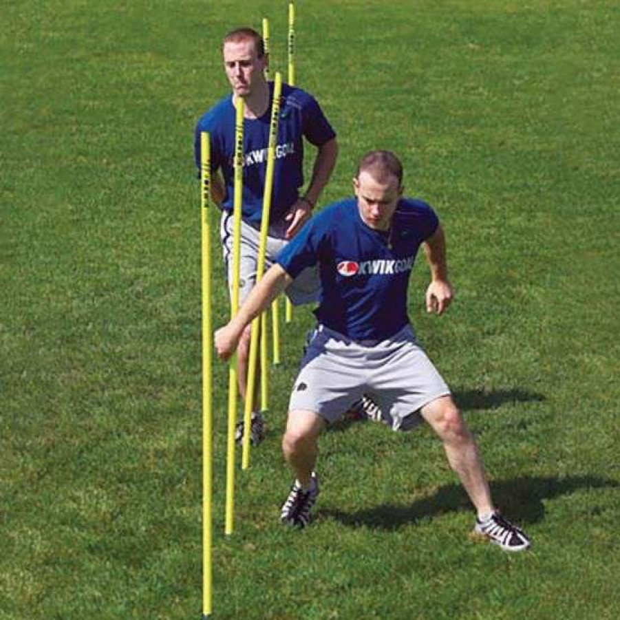 Training Equipment * | Outlet Kwik Goal Set/6 Soccer Coaching Sticks W/ Steel Peg Base, 16B1001