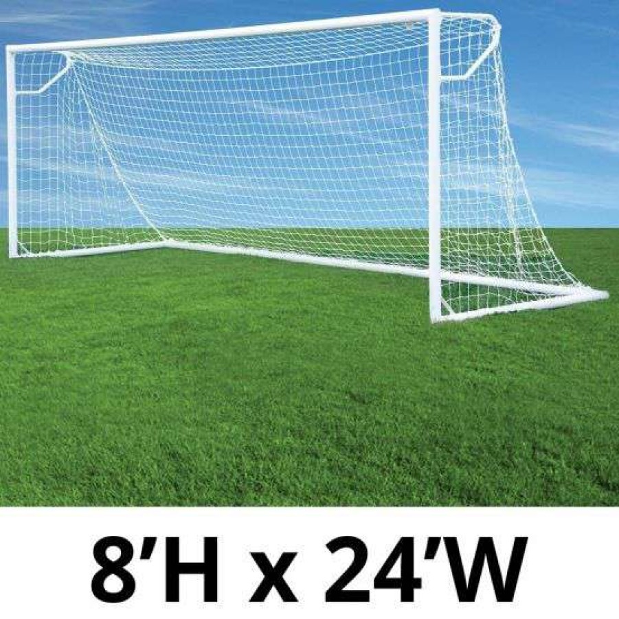 Soccer Goals * | Outlet Jaypro 8'X24 Round Nova Club Goals, Rcg-24S (Pair)