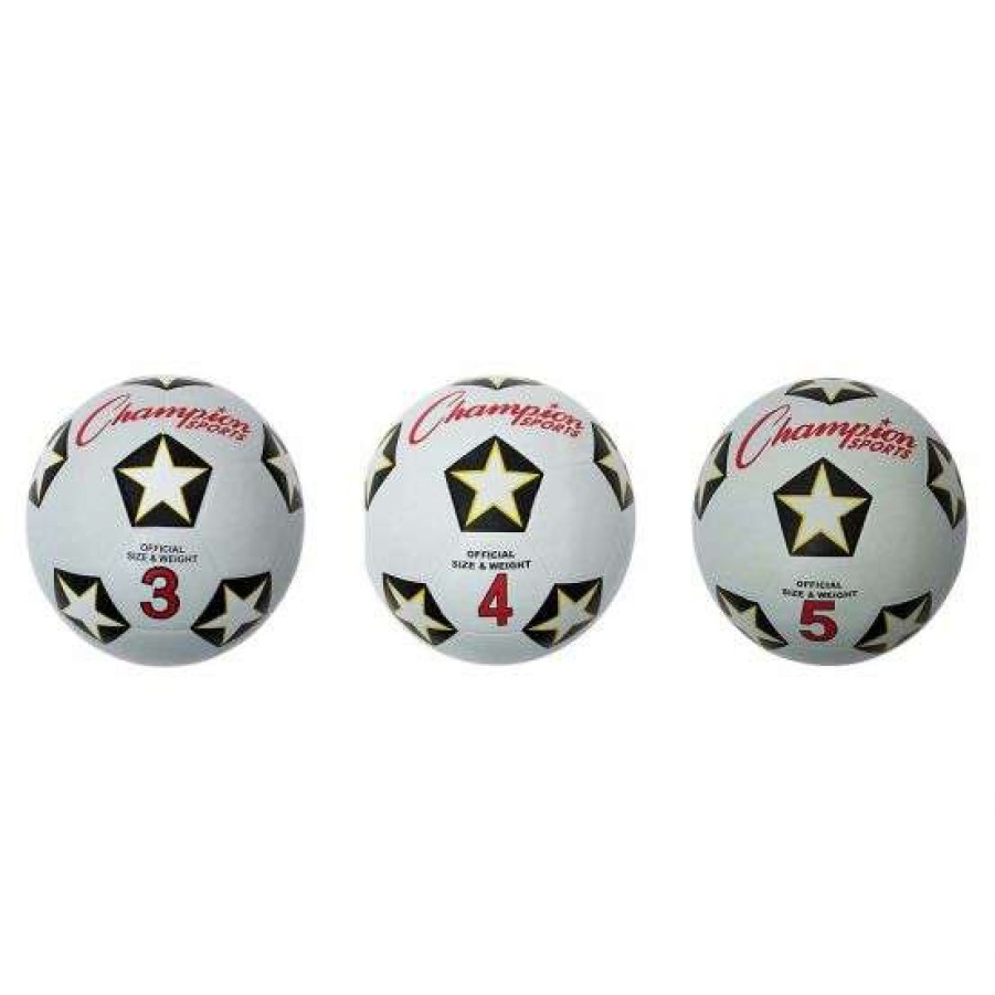 Soccer * | Sale Champion Rubber Soccer Ball, Size 3, 4 & 5