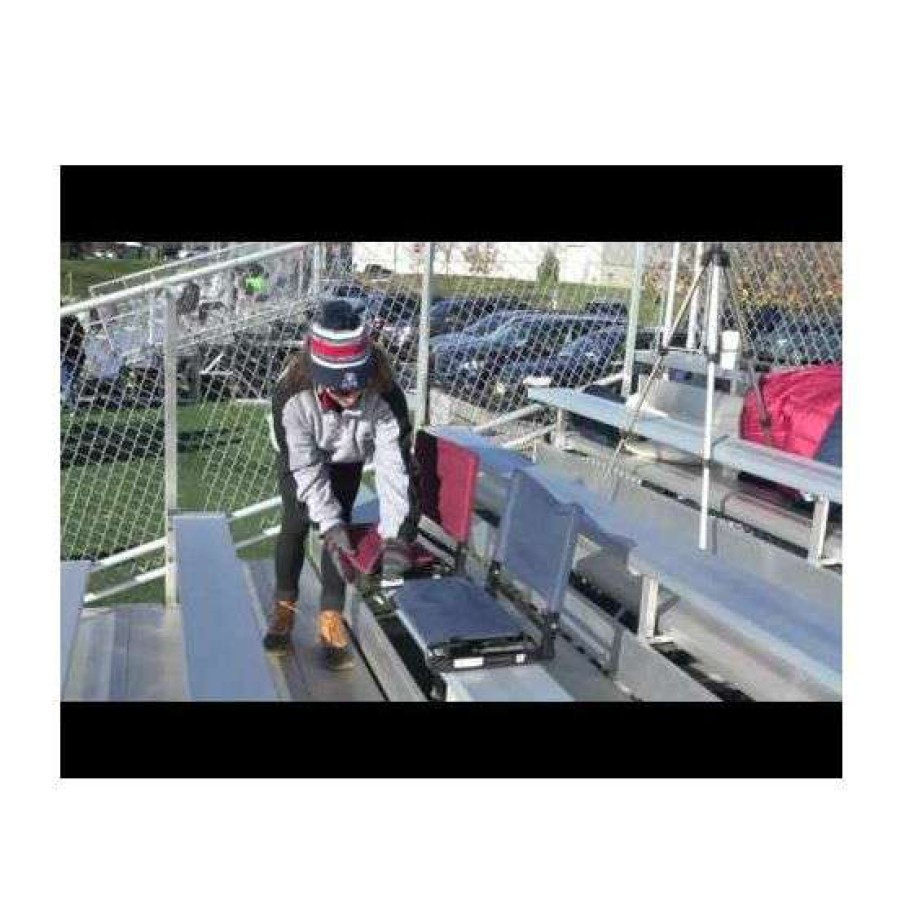 Soccer * | Outlet Stadium Chair Bleacher Seat (Wsc2), Deluxe Model (4 Wider)