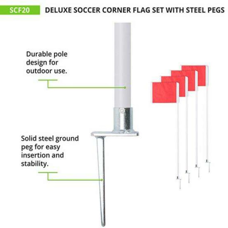 Soccer * | Outlet Champion Official Soccer Corner Flags, Set Of 4, Scf-20