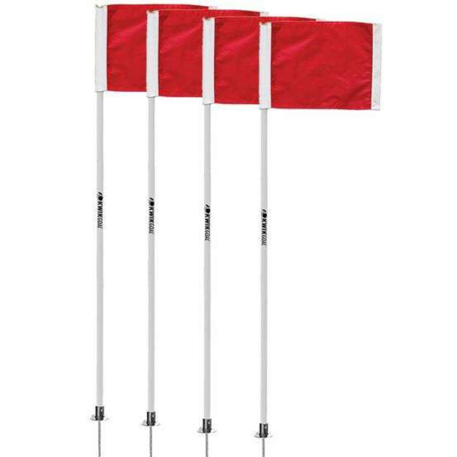 Soccer * | Online Kwik Goal Official Soccer Corner Flags, Set Of 4, 6B504