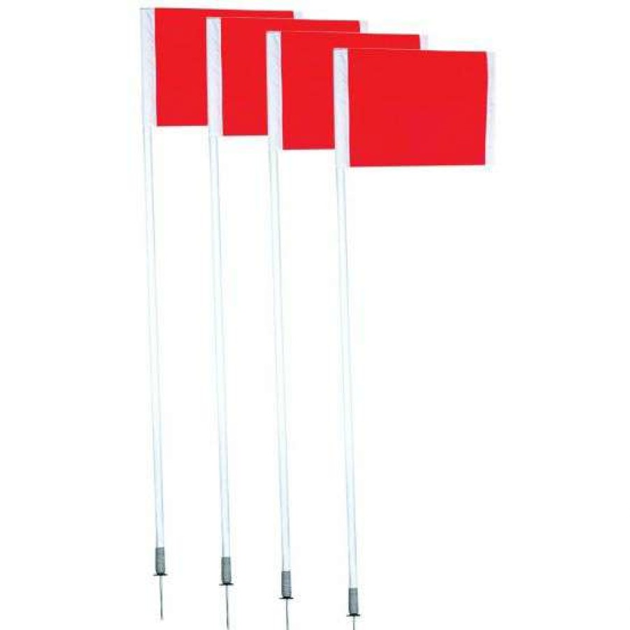 Soccer * | Sale Champro Deluxe Official Soccer Corner Flags W/ Spring, Set Of 4, A197