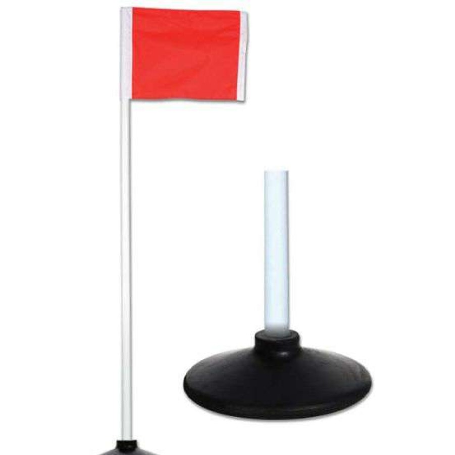 Soccer * | Outlet Champro All-Surface Official Soccer Corner Flags W/ Rubber Base, Set Of 4, A197Rb