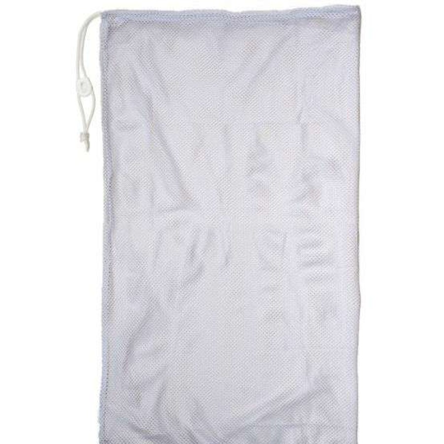 Soccer * | Sale Champion White Mesh Equipment Bag, Mb21