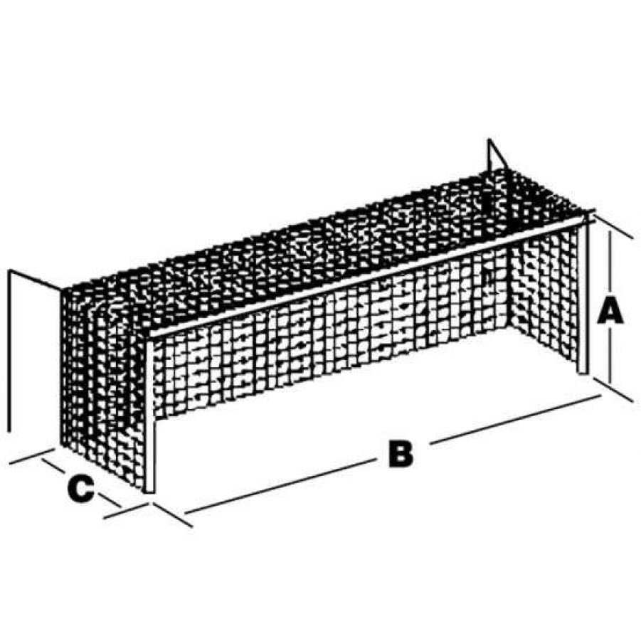 Nets & Accessories * | Promotions Gill 8'X24'X6.5'X6.5 6Mm Braided Hexagon Box Soccer Nets