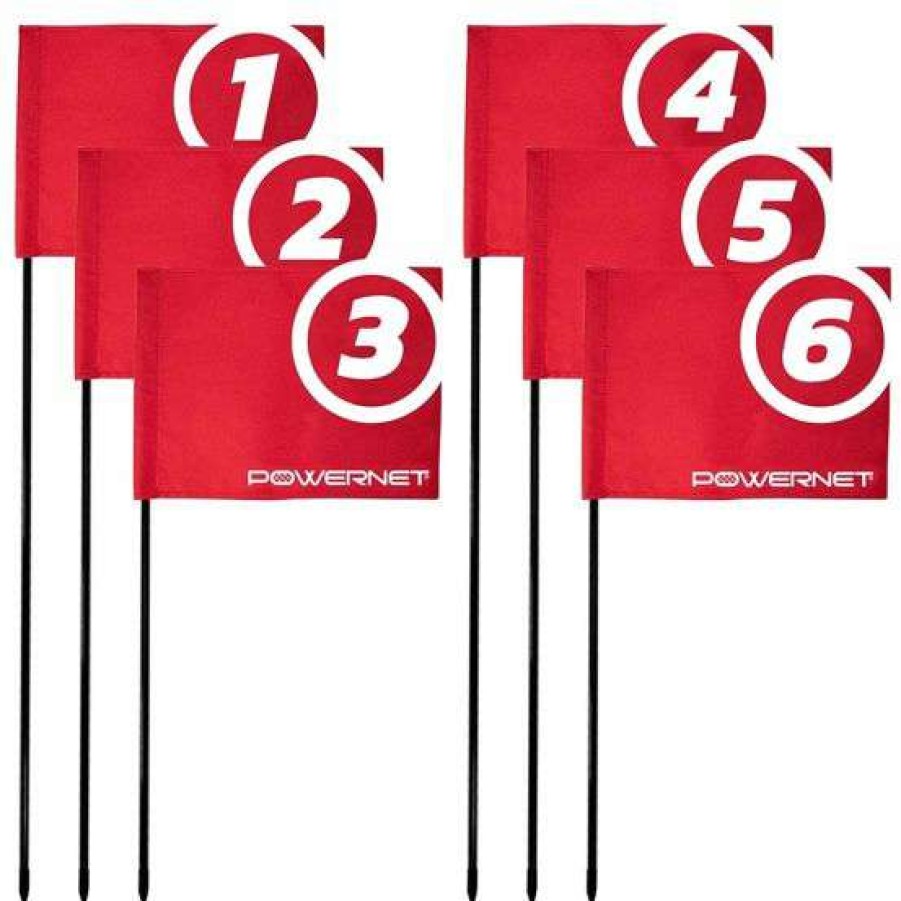 Training Equipment * | Sale Powernet Sports Flags, Set/6