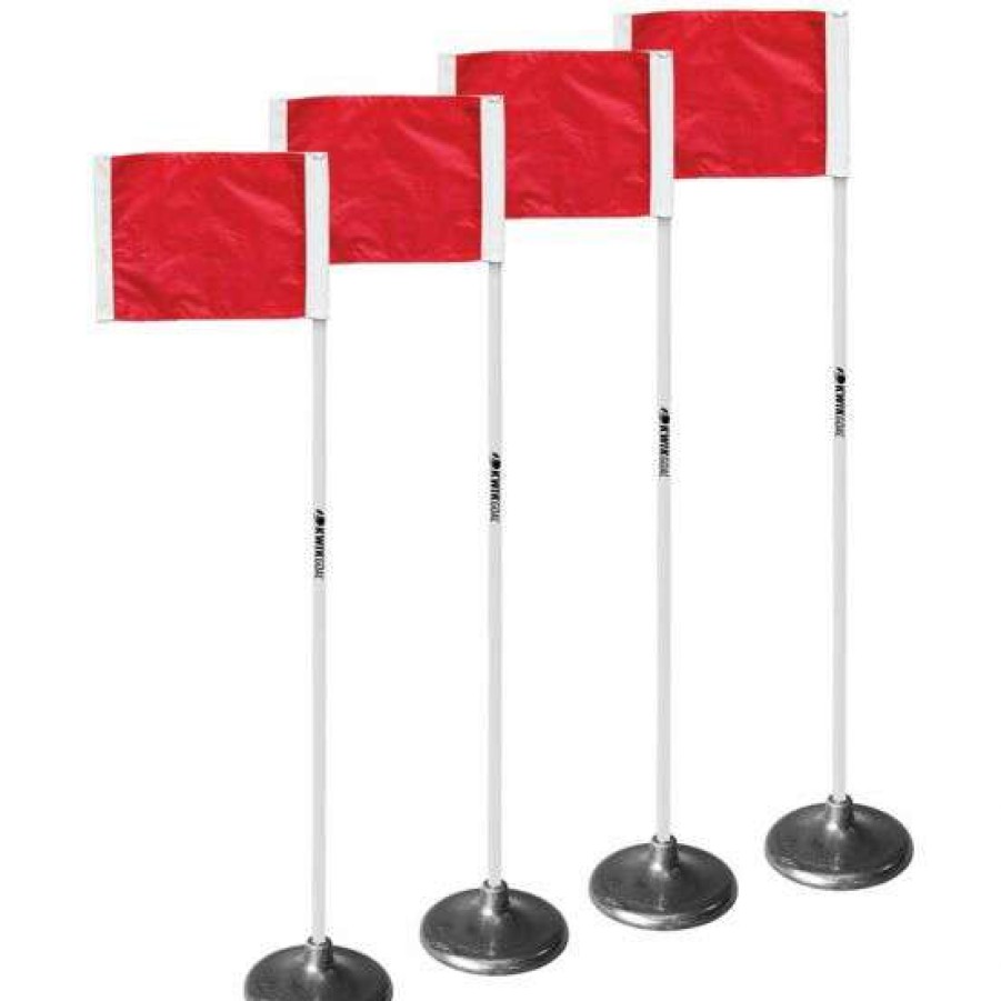 Soccer * | Outlet Kwik Goal Premier Soccer Corner Flags, Set Of 4, 6B1404